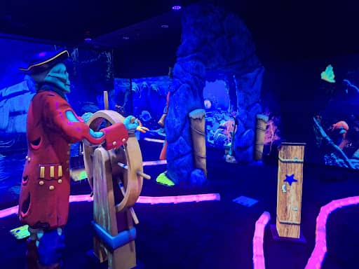 Cutthroat Cove Blacklight mini-golf